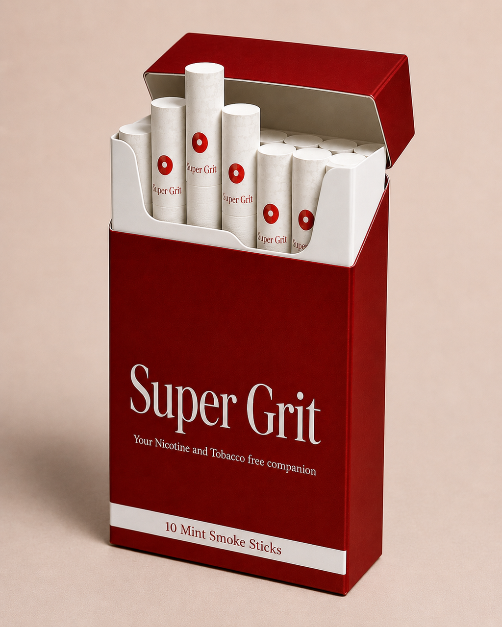 Super Grit - Herbal Cigarette - 10's pack - PUDINA NOIR (Mint Sticks)