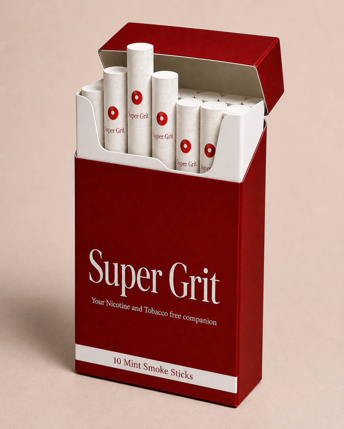 Super Grit - Herbal Cigarette - 10's pack - PUDINA NOIR (Mint Sticks)